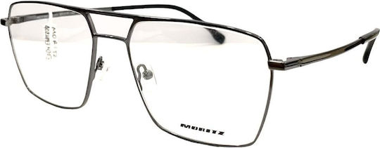Moritz Metal Eyeglass Frame Gray 11493 MJ03