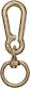 Metall-Aufhängehaken 4,5x2,2cm mit Ring innen 2cm Gold