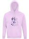 Kinder-Sweatshirt mit Kapuze und Taschen Creamy Pink Bluey Family