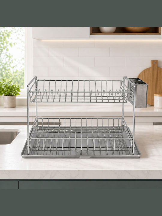 Galifas Scurgător De Chiuvetă Inox Argintiu 47.5x33x27cm