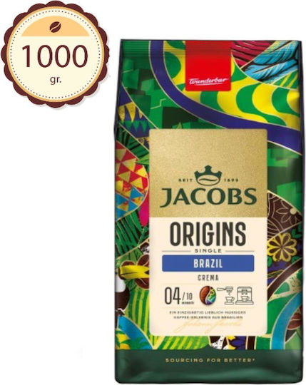 Καφές Espresso Jacobs Origins Brazil 1000g Κόκκους
