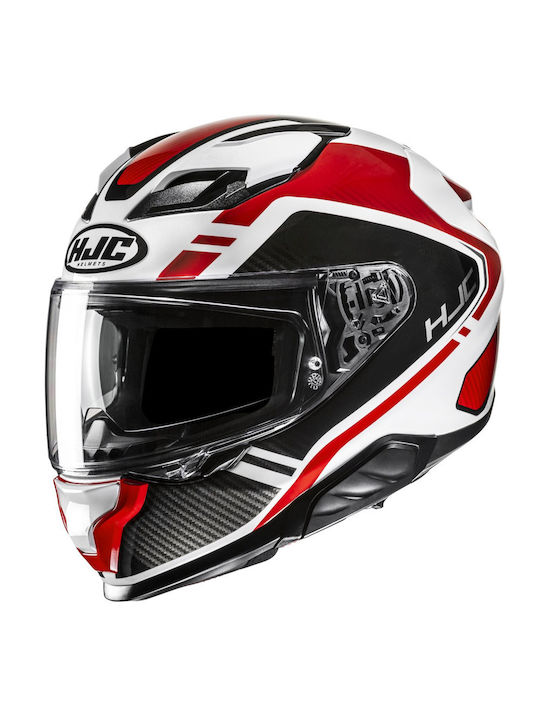 HJC F71 MC1 White Black Red Motorcycle Helmet F...