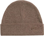 Superdry Beanie Unisex Σκούφος Πλεκτός σε Καφέ ...