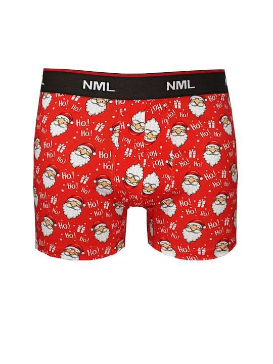 Herren Boxershorts Red mit Mustern 1Packung