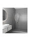 Orabella Serena Shower Screen for Shower with Sliding Door 118-120x120cm Clean Glass Chrome