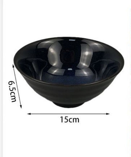 SDS Bol de Servire Rotund Ceramică Negru