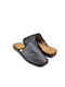 Men's Leather Slippers Black