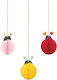Ladybug Hanging Decorations 15cm Honeycomb 3 Pieces