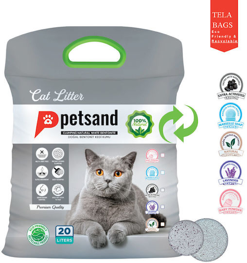 Petsand Tela Cat Litter with Scent Lavender 20lt