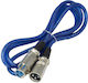 Tele Cable XLR male - XLR female Μαύρο 3m CR-145/3