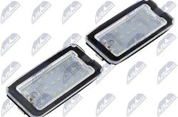 LED светлини за регистрационен номер Fiat 500c Abarth 500 595 695 595c 695c 2006