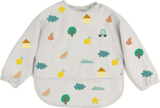 The Cotton Cloud Schutzanzug Stoff mit Tasche & Ärmel Ecru