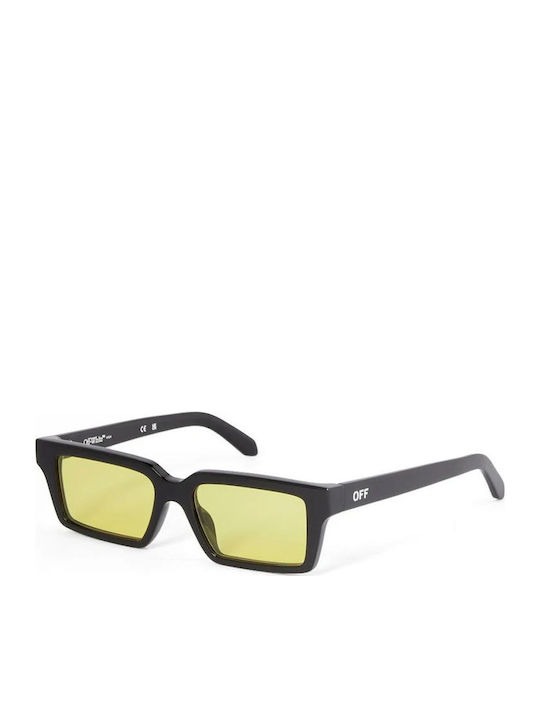 Off White Warren Unisex Sunglasses with Black Plastic Frame  display picture 3