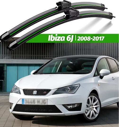 Front Wiper Blade Set 60cm 40cm Seat Ibiza 6j 2008-2012 60cm 40cm 24" + 16" 2 Pieces Carro 245109
