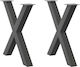 vidaXL Металик Крак На Мебел 2 Бройки Подходящ ...