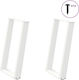 vidaXL Metallic Furniture Leg 2 Pieces Suitable...