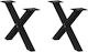 vidaXL Metallic Furniture Leg 2 Pieces Suitable...