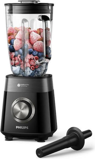 Philips 5000 Series Μπλέντερ με Γυάλινη Κανάτα 2 lt 1200W Μαύρο