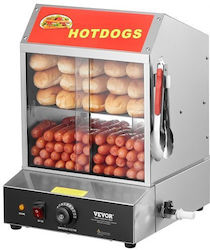 Vevor Συσκευή Hot Dog Ατμού με Θερμαντικό Ψωμιού 1.2kW