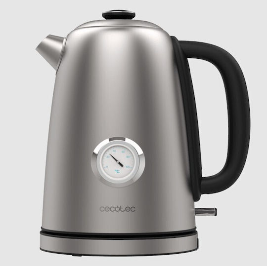 Cecotec Thermosense 620 Vintage Kettle 1.7lt 2200W Silver