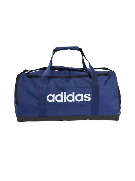 adidas Linear Duffel M Ανδρική Τσάντα Ώμου για Γυμναστήριο Μπλε