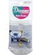 Dreams by Joyce Kids Socks Non-Slip Bear Grey Bear White Blue