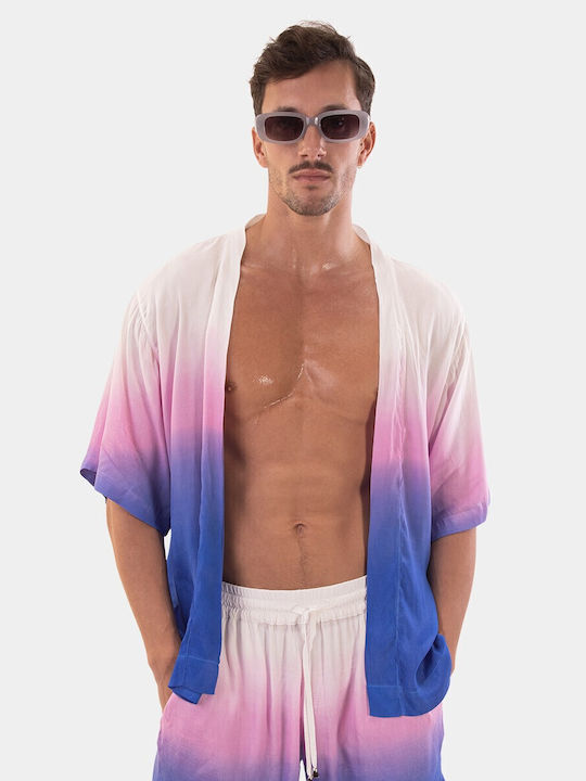 Barcode Berlin Shirt White, Pink, Blue
