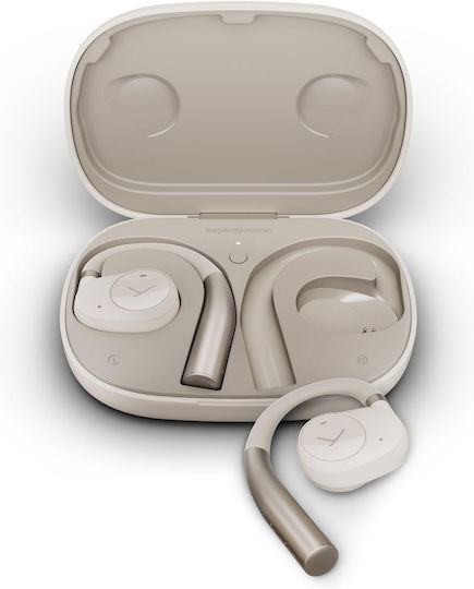 BeyerDynamic Verio 200 Open Ear Bluetooth Handsfree Ακουστικά με Αντοχή στον Ιδρώτα και Θήκη Φόρτισης Cream