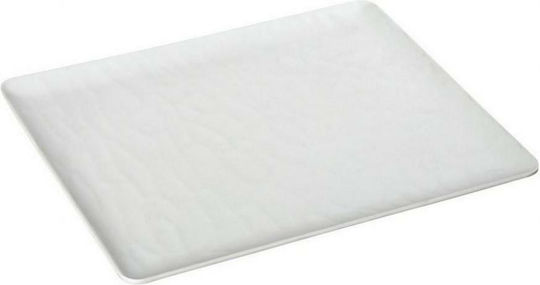 Espiel Wavy Serving Platter Rectangular White 32.5x26.5cm