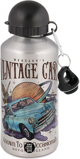 Koupakoupa Wizard Flying Car Kids Water Bottle Harry Potter Aluminium Silver 500ml