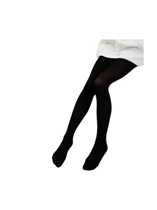 Elastic Soft Solid Color Tights Black