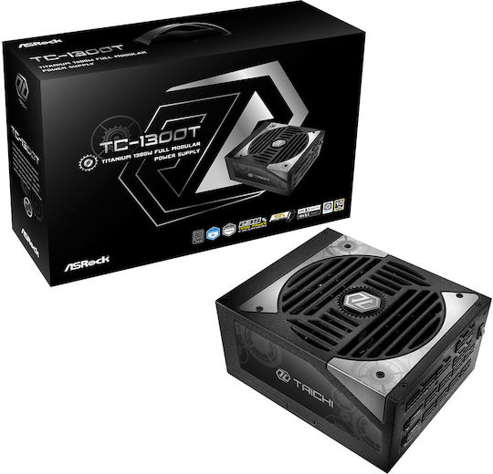 ASRock Taichi TC-1300T 1300W Черен Компютърно захранване Пълен модул 80 Plus Titanium
