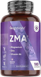WeightWorld ZMA / Ψευδάργυρος / Μαγνήσιο 180 κάψουλες WeightWorld ZMA / Ψευδάργυρος / Μαγνήσιο 180 κάψουλες
