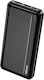 KAL Electronics Power Bank 9000mAh με 2 Θύρες USB-A και Θύρα USB-C Μαύρο