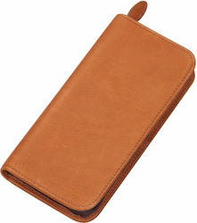 Pilot Pensemble Leather Round Fastened Pen Case 3 Pens Brown Pspc-01-bn-e 3131910441892