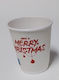 Packoflex Merry Christmas Pahar de unică folosință Perete Dublu Alb 240ml 500buc
