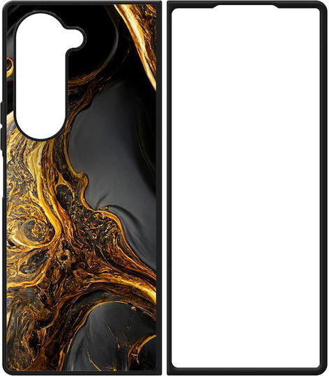 Мраморен черно-златен Samsung Galaxy Z Fold 4