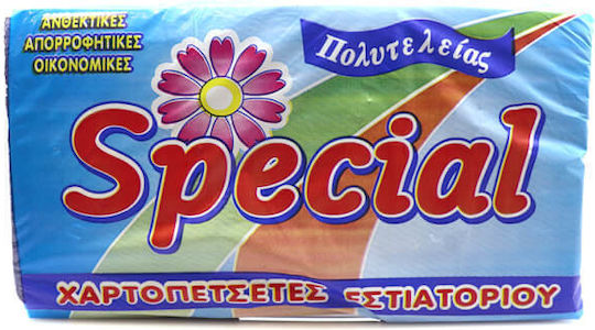 Кринос Хартиени Специални 1-слойни 24x24см 500бр Сини