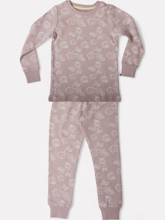 Biorganic Kids' Pajamas Winter Cotton Lilac