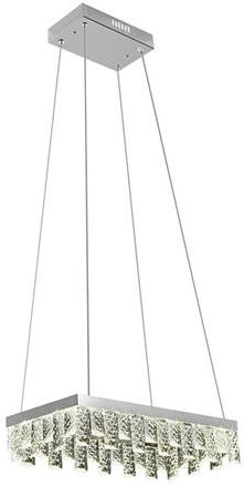 Horoz Electric Nirvana-24 Pendant Light Silver with Crystals 20x40x80cm