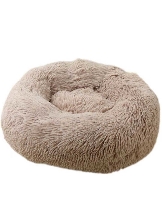 Glee Poof Dog Bed Brown 50x50cm