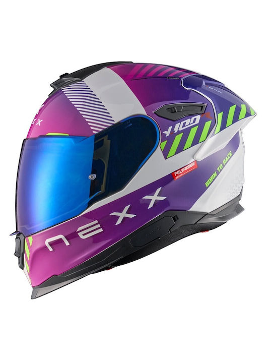 Nexx Y.100R Fade Purple / White Κράνος Μηχανής ...