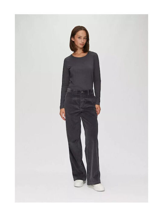 Women's Fabric Trousers Gray