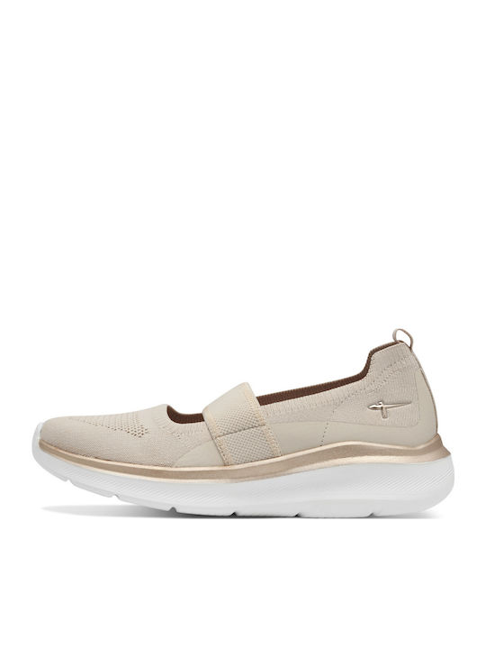 Anatomic Fabric Ballerinas Beige