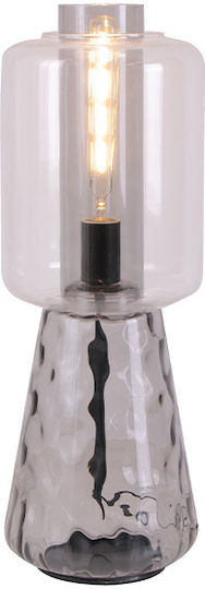 Inlight Glass Table Lamp for Socket E27 with Transparent Shade and Base