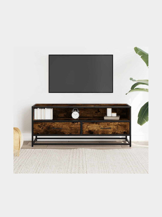 Stand TV Din Metal Și Lemn Stejar Fumuriu L100x...