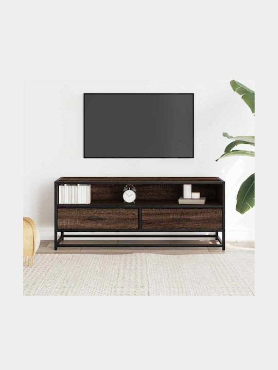 Mobilier TV Din Metal Și Lemn Stejar Maro L100x...