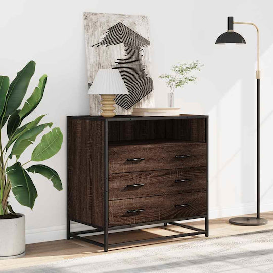 Συρταριέρα Κρεβατοκάμαρας Brown Oak 70x41x70cm