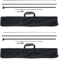 Σετ Ιστών Σημαίας Vevor 2 Τεμ 12.7 Ft Πάσσαλους Έδαφος Qgymqjgz34m24yj92v0