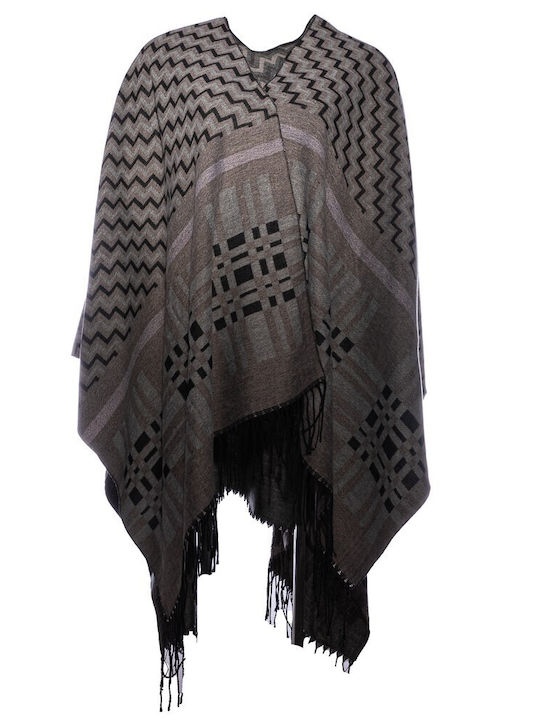 Verde Women's Poncho Taupe